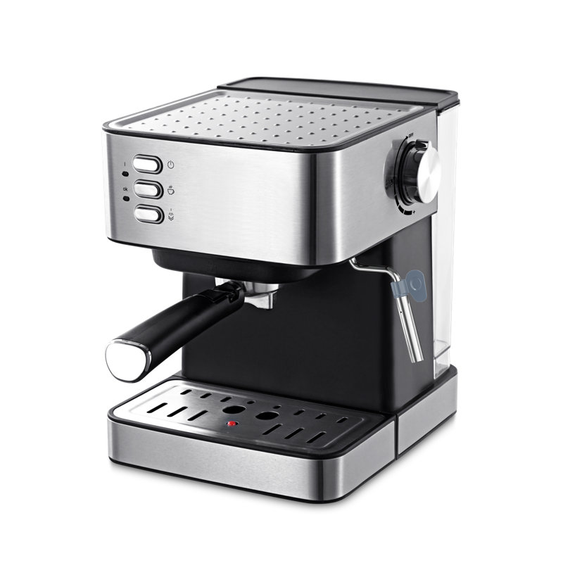 Machine à espresso et cappuccino 15 bars avec mousseur à lait en acier inoxydable