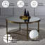 Table basse à miroir