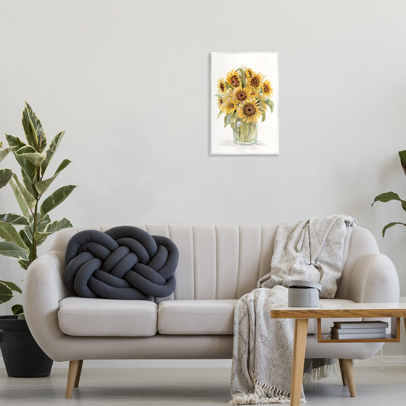 "Bouquet de tournesol", art mural par Patti Bishop, H 19 po x l 13 po