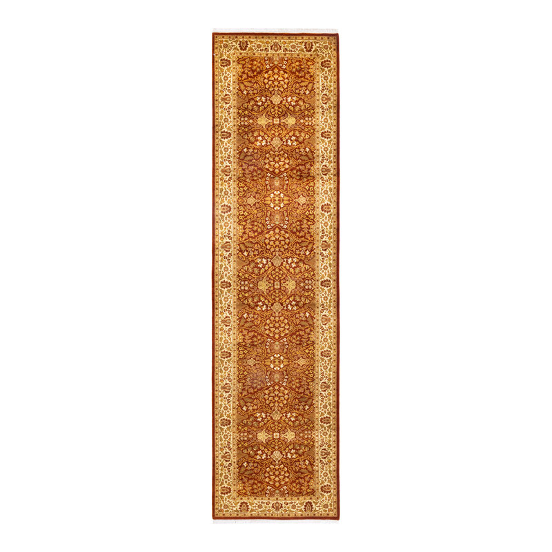Classic One-of-a-Kind 3' 2" X 12' 4" Hand Knotted Area Rug
