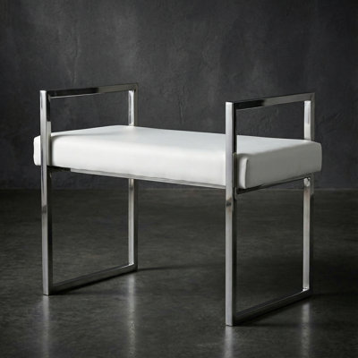 Banc en faux cuir Langston
