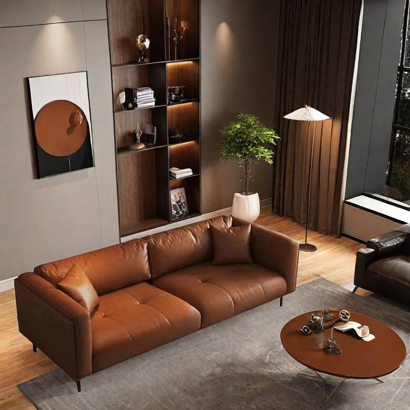 Canapé Vintage, H 32,67 po x l 84,64 po x P 35,43 po, 3