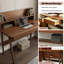 Bureau d'écriture en bois massif Mid Century Modern