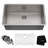 KRAUS Standart Pro Undermount 16 Gauge Stainless Steel Bar Kitchen Sink-86883030-98155498