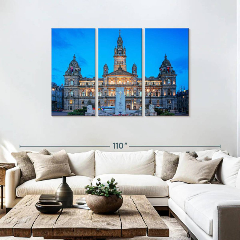 Lilie Glasgow City Chambers, H 48 po x l 74 po