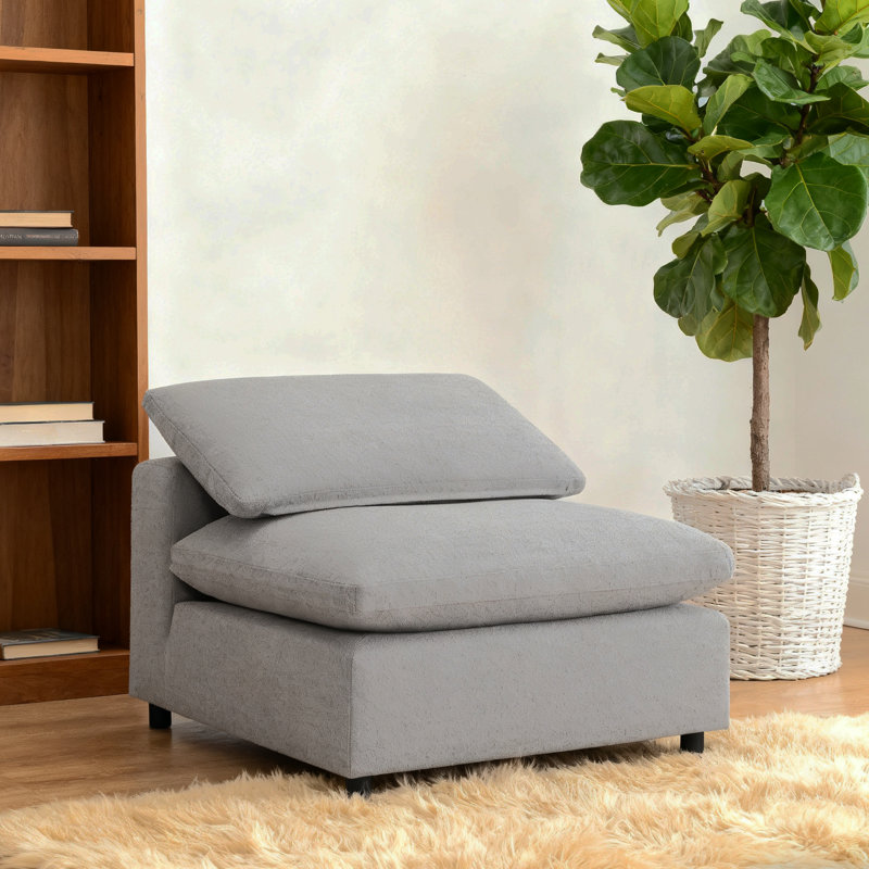 Chaise sans accoudoirs rembourrée Modern