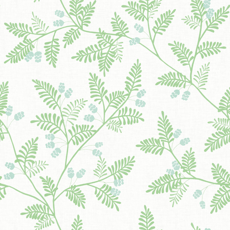 Rouleau de papier peint L 33 pi x l 20,5 po Dowlin, Vert clair
