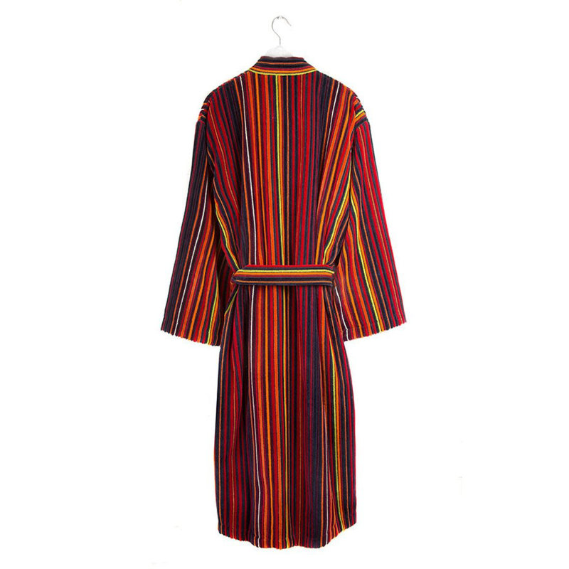 100% Cotton Mid-Calf Bathrobe with Pockets, M