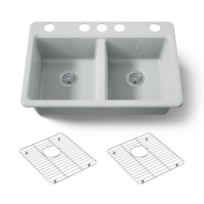 Riverby 33 In. Undermount Double-Bowl Kitchen Sink