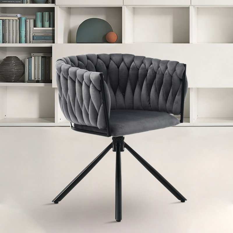 Angelynna 44cm H Tufted Velvet Upholstered Upholstered Back Armchair