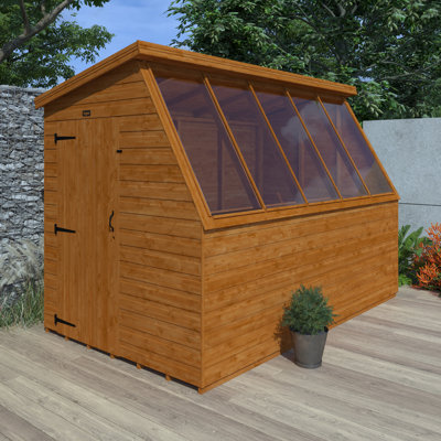 6 ft. W x 10 ft. D Solid Wood Shiplap Pent Potting Shed