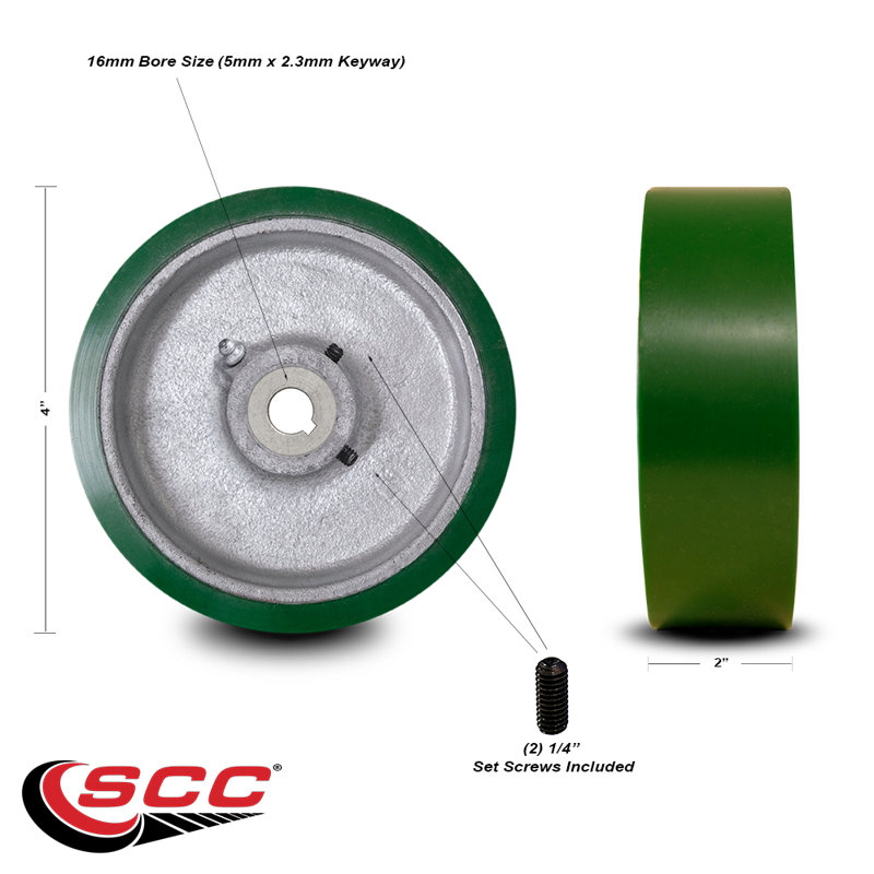 Polyurethane and Cast Iron Caster