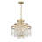  Luna 4-Light Chandelier in Warm Brass