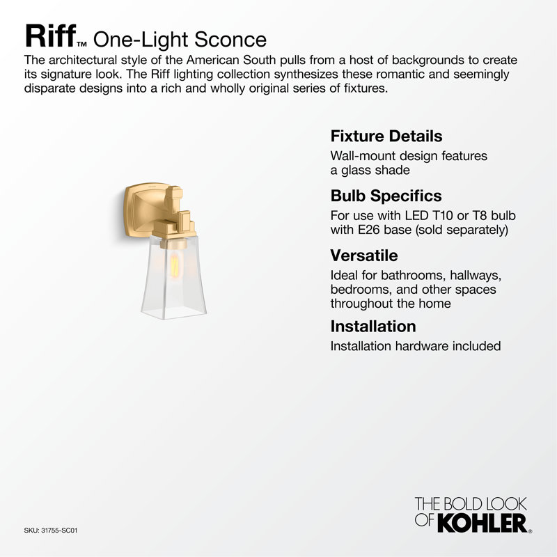 Riff 11 In. One-Light Sconce