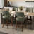 Bisto Upholstered Counter Height Bar Stool with Solid Wood legs-222826447