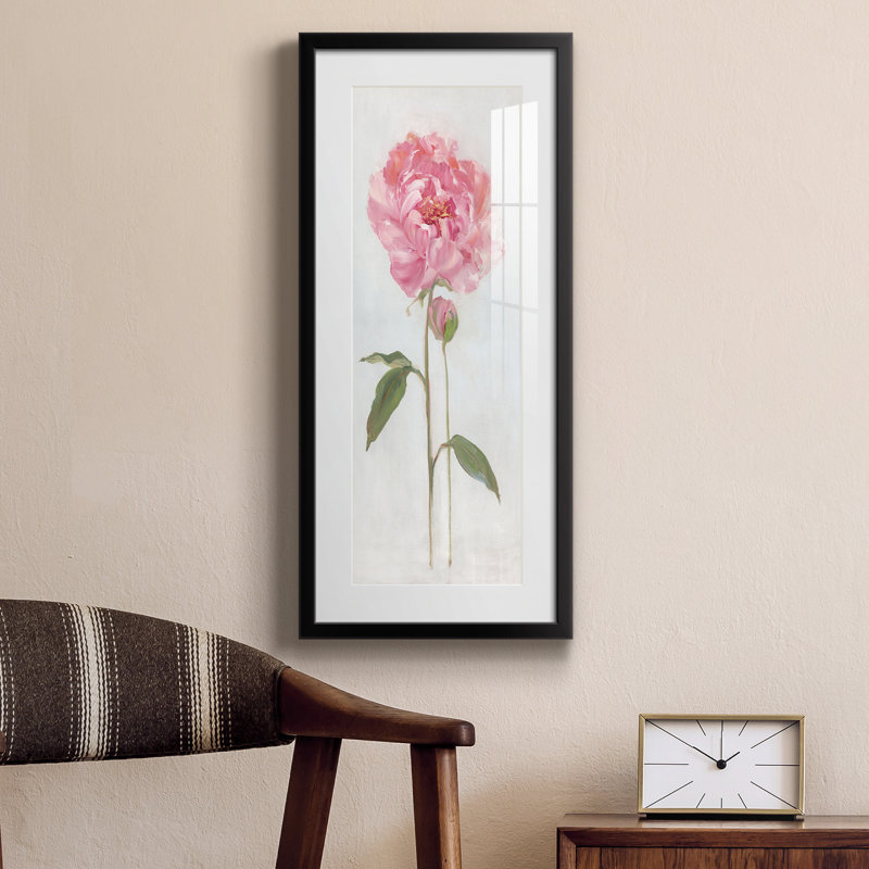 Peinture sur papier encadrée, Noir