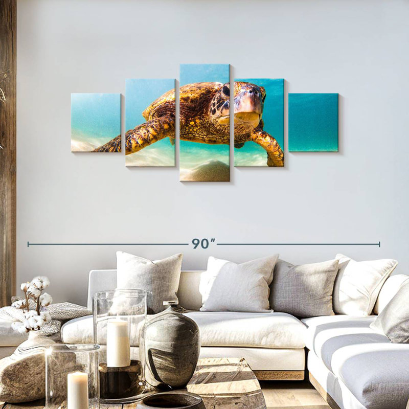 Hawaiian Turtle, 30" H x 68" W