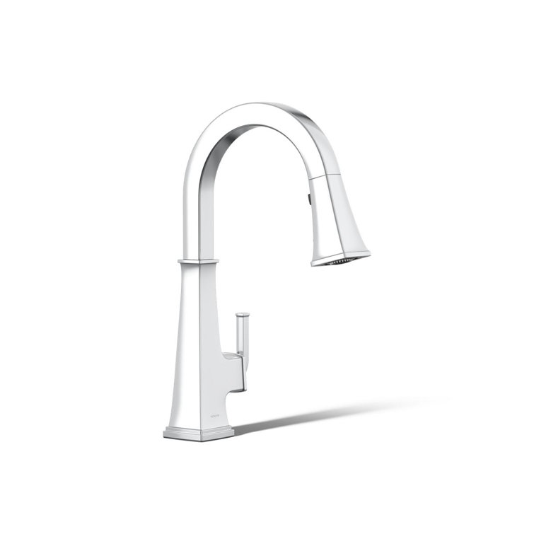 Riff Pull-Down Kitchen Sink Faucet with Three-Function Sprayhead, Single-Handle Kitchen Faucet