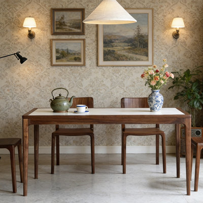 Simple rectangular dining table