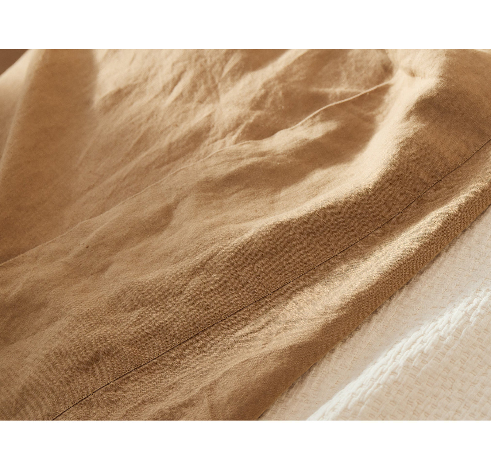 Organic Relaxed Linen Belgian Flax Linen Standard Pillowcase - Set of 2, King Pillowcase, Doe
