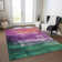 Machine Washable Indoor/Outdoor Claudian ACN1479 Purple Rug