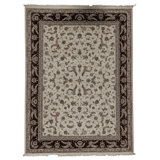 Handmade Silk and Wool Area Rug