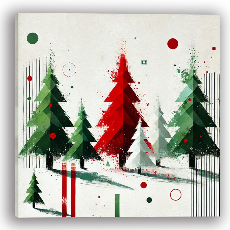 Motif géométrique des merveilles hivernales, H 30 po x l 30 po x P 1,5 po