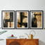 ABSTRACT Series CCDVL - Impression encadrée sur mesure de qualité supérieure - 3 pièces-1125792887-1125792886