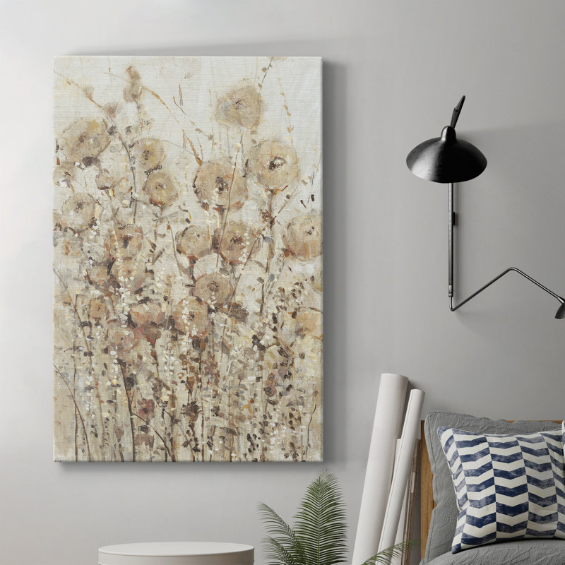Garden Edge I - peinture sur toile tendue, H 12 po x l 8 po x P 1 po