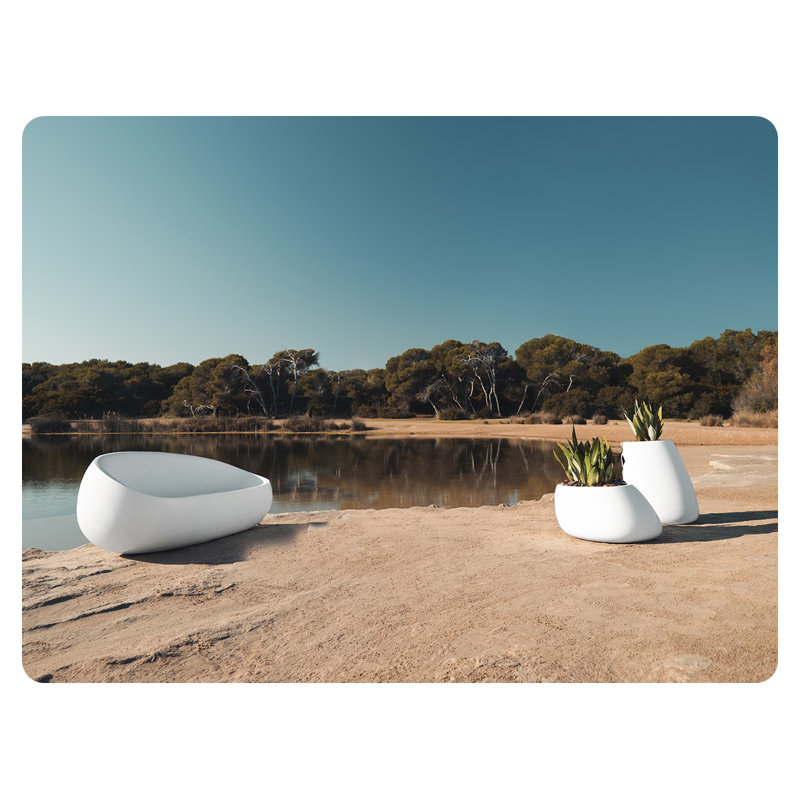 Plastic Pot Planter, 55" H x 41.25" W x 55" D