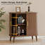 31.5'' Modern Sideboard Buffet Cabinet With Sliding Tambour Doors, Adjustable Shelves And Storage For Office, Bedroom Storage Cabinet, Hallway Storage Cabinet, Console Storage Cabinet-1178729123
