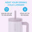 Verre isotherme 40 oz avec poignée et paille GROSCHE Aspen-97926988