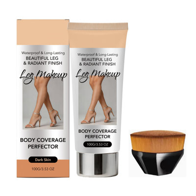 Leg Concealer Body Coverage Leg Makeup Waterproof No Transfer Cover Up Makeup Body With Brush Concealer Body Concealer For Matur