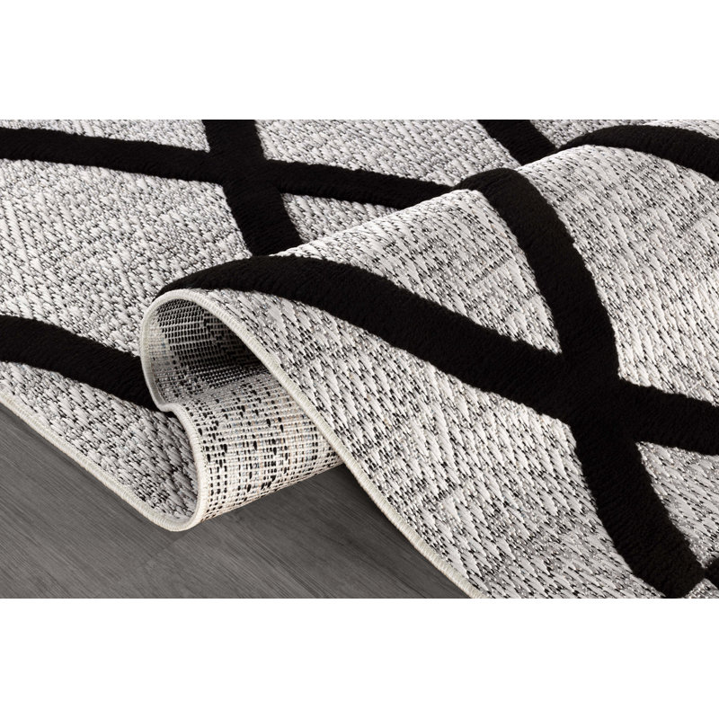 Modern High-Low Indoor Area Rug, Rectangle 5' x 7'