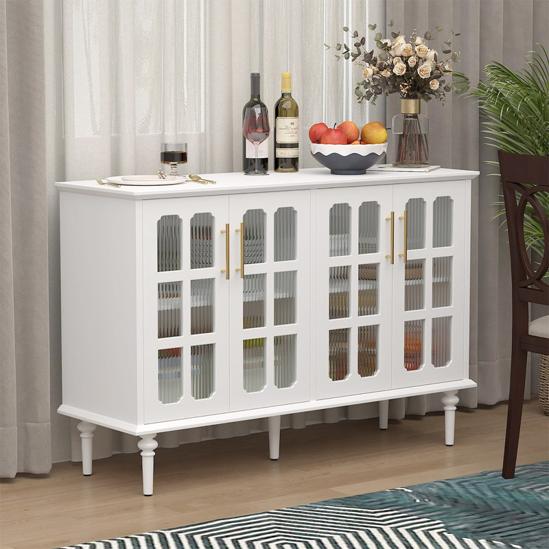 Buffet 4 portes en verre