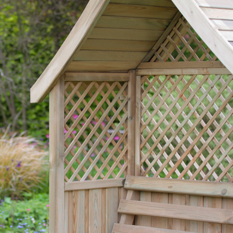 Solid Wood Outdoor Bench