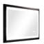 Miroir de salle de bain 40 po x 24 po à DEL avec cadre en aluminium, brouillard, 3 couleurs, gradation continue, brun chaud / naturel / blanc, conduit de meuble-lavabo à réflexion claire, température de couleur, luminosité-820541911