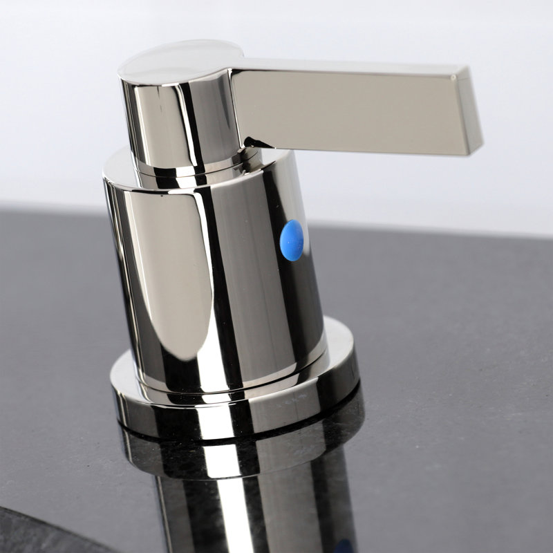 Robinet de salle de bain espacé Kingston, Nickel poli