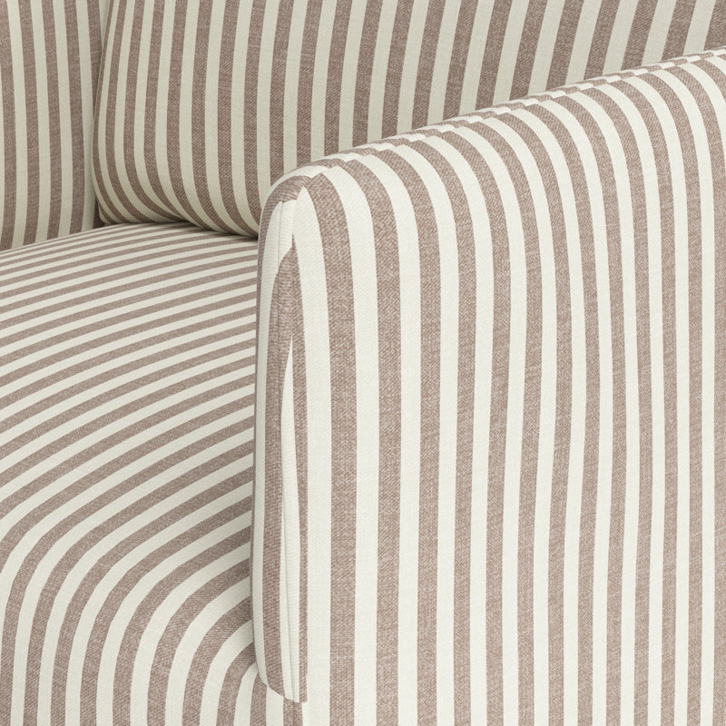 Upholstered Arm Chair, Mauve