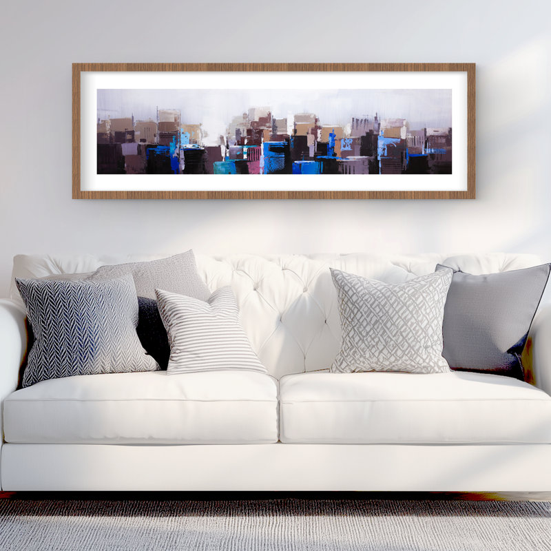 Abstract Skyscrapers - Contemporary Living, reproduction encadrée