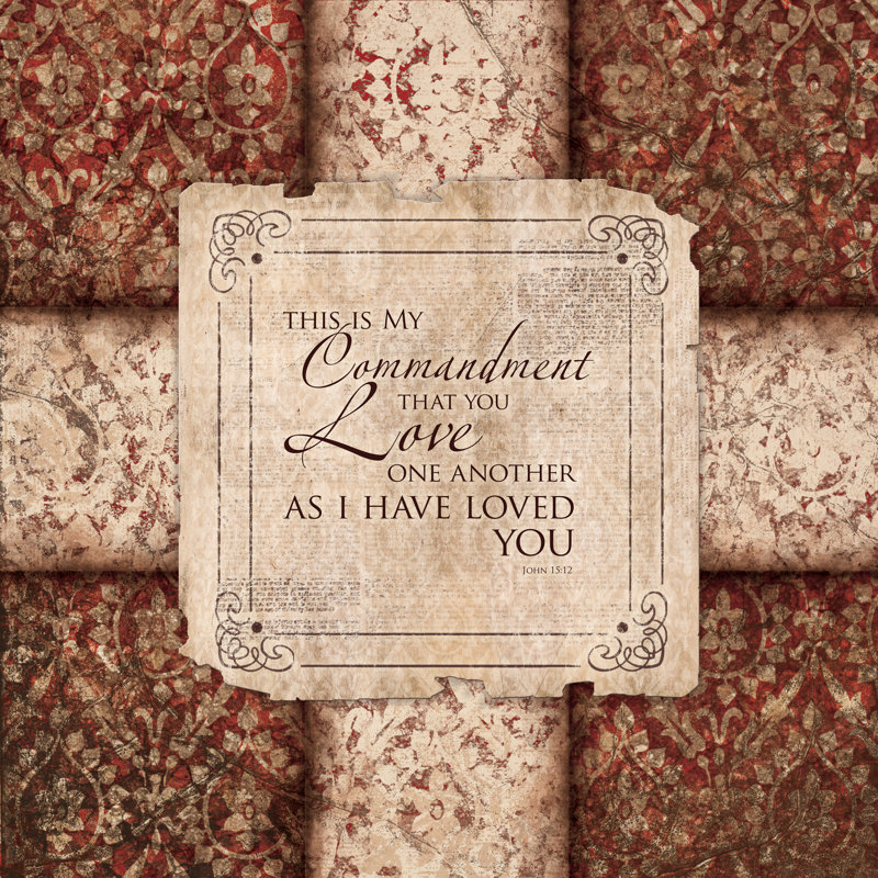 Commanding Love 2 - Wrapped Canvas Print, 30cm H x 30cm W