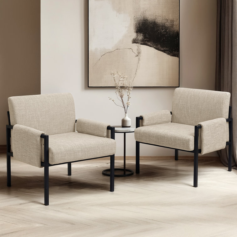 Doerr Set of 2 Upholstered Accent Chairs