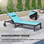 Ensemble de chaise longue de bronzage de patio avec trou vers le bas-1995203570
