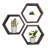 Ashoka 3 Piece Hexagon Alder Solid Wood Floating Shelf-1792256580