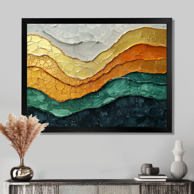 Widcombe Emerald Drift of Transitional Passage Of Time III - Art mural moderne transitionnel abstrait