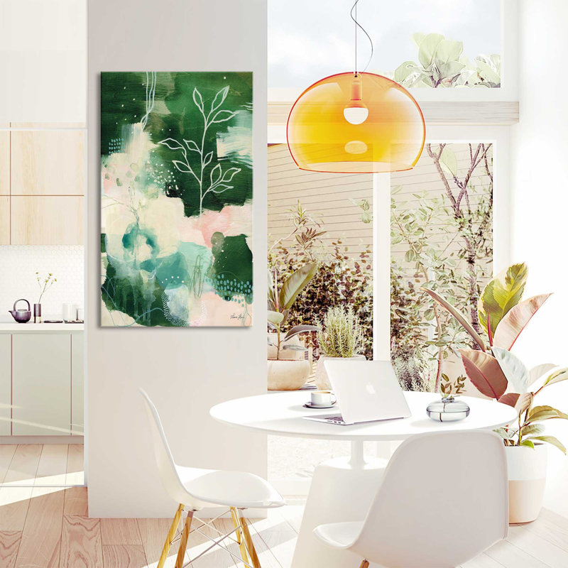 «Nature Story II» par Laura Horn - Peinture, Toile tendue, H 60 po x l 36 po x P 1,5 po