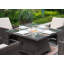 Ensemble de table de foyer d'extérieur carré de 47 po avec coussins 47 po Square