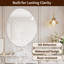 Miroir mural asymétrique pour salle de bain