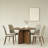 Delmon Dark Walnut Round Dining Table
