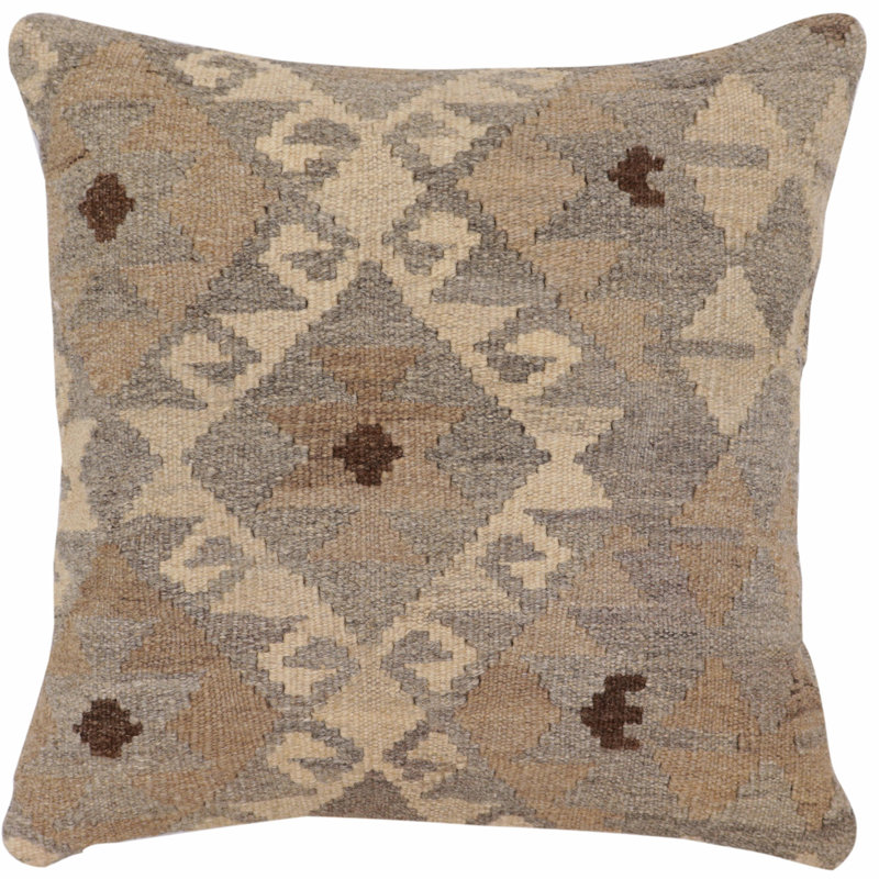 Housse et insert de coussin carré 100% laine Humphrey